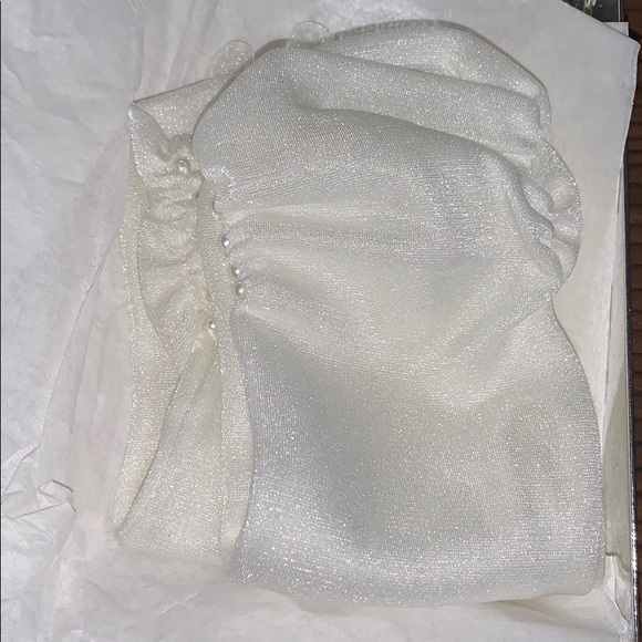 Satiny wedding ceremony brides gloves small petite - Picture 6 of 10